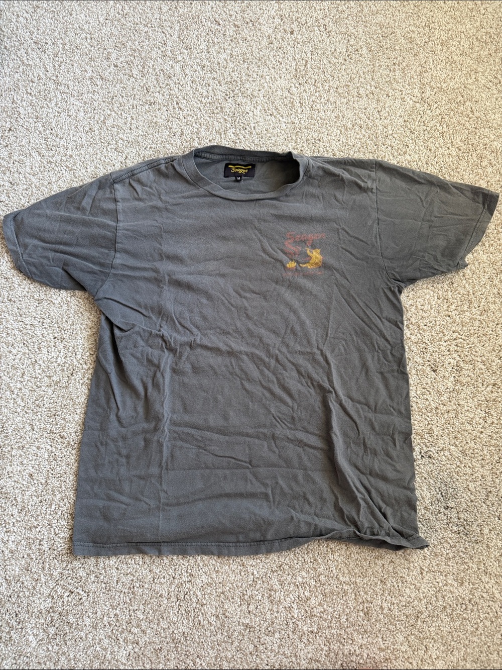Vintage-Style Boys Gray Short Sleeve Graphic Tee
